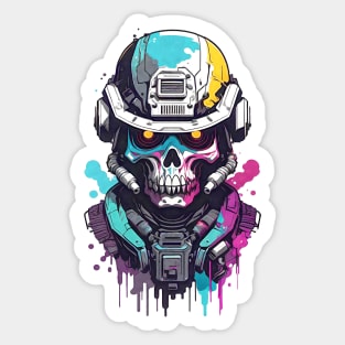 Abstract Zombie Sticker